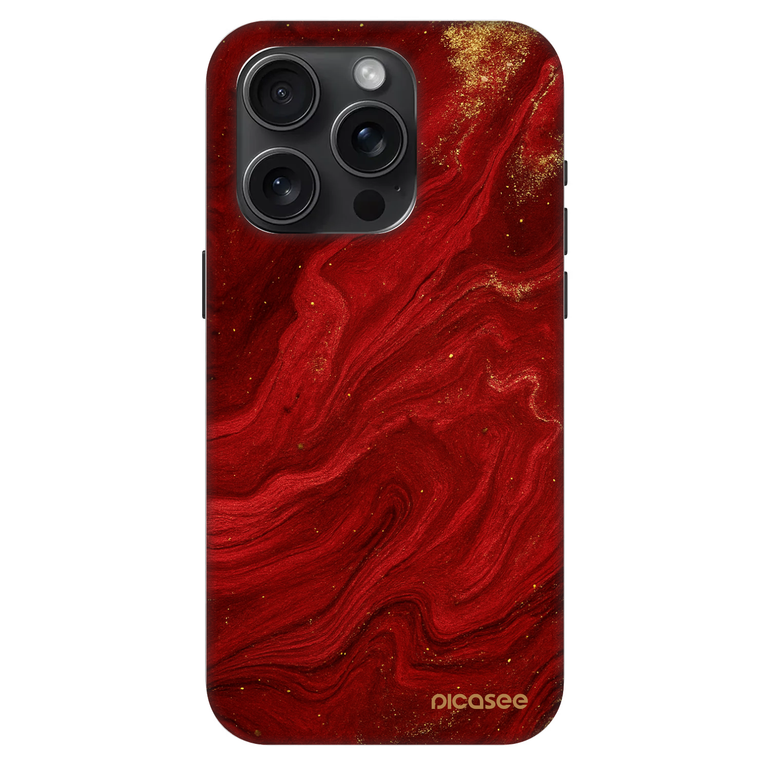 Picasee Fashion Case MagSafe Apple iPhone 15 Pro - Červená