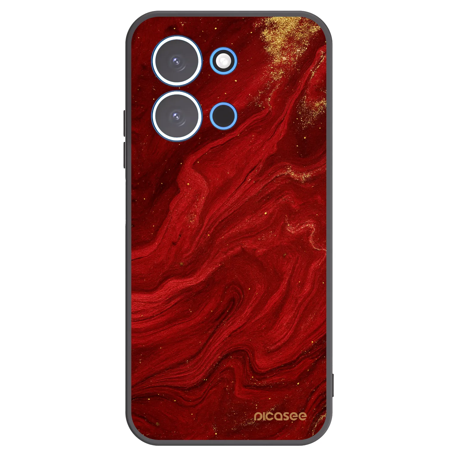 Picasee silikonový černý obal pro Xiaomi Redmi 15C 4G - Červená