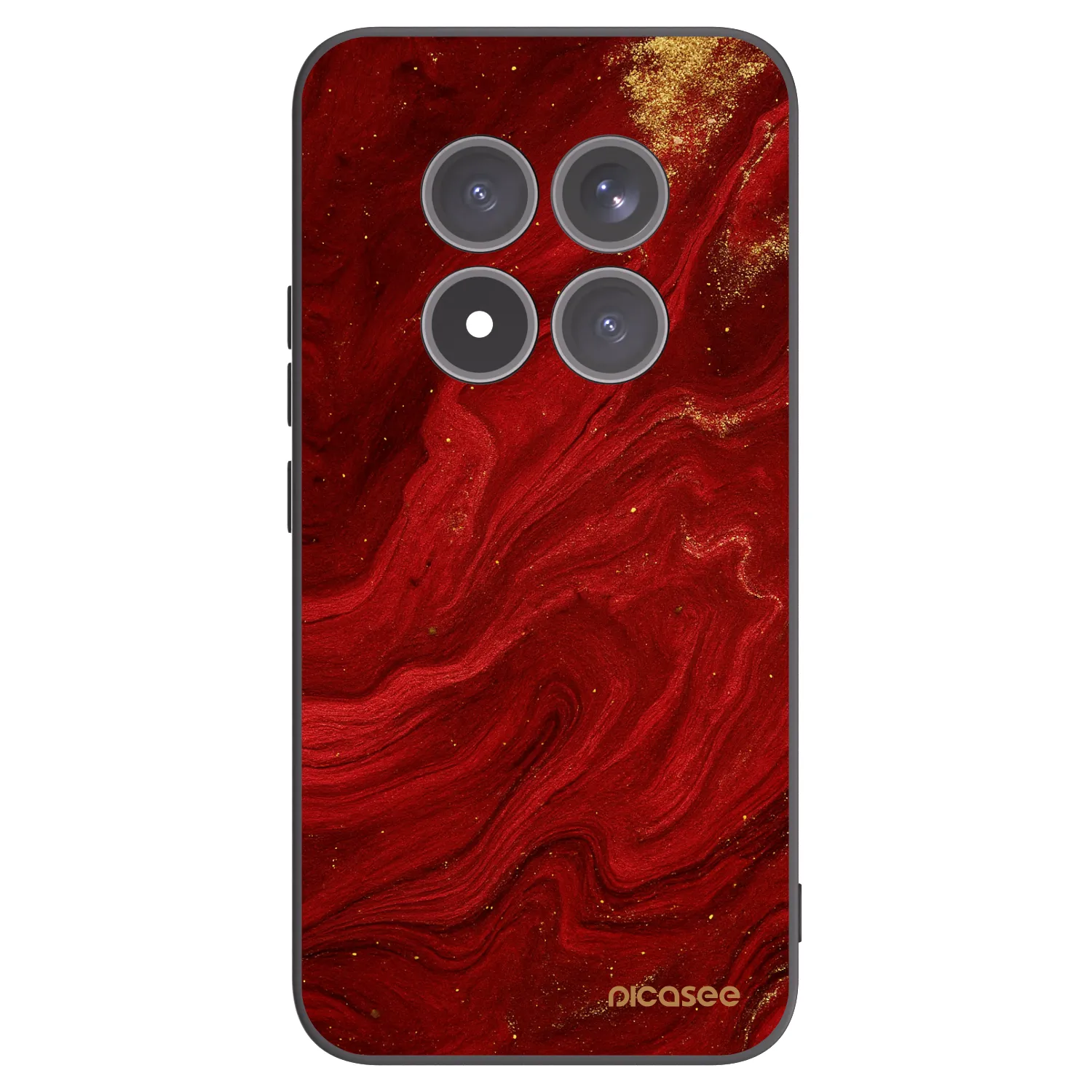 Picasee silikonový černý obal pro Xiaomi Redmi Note 15 Pro+ - Červená
