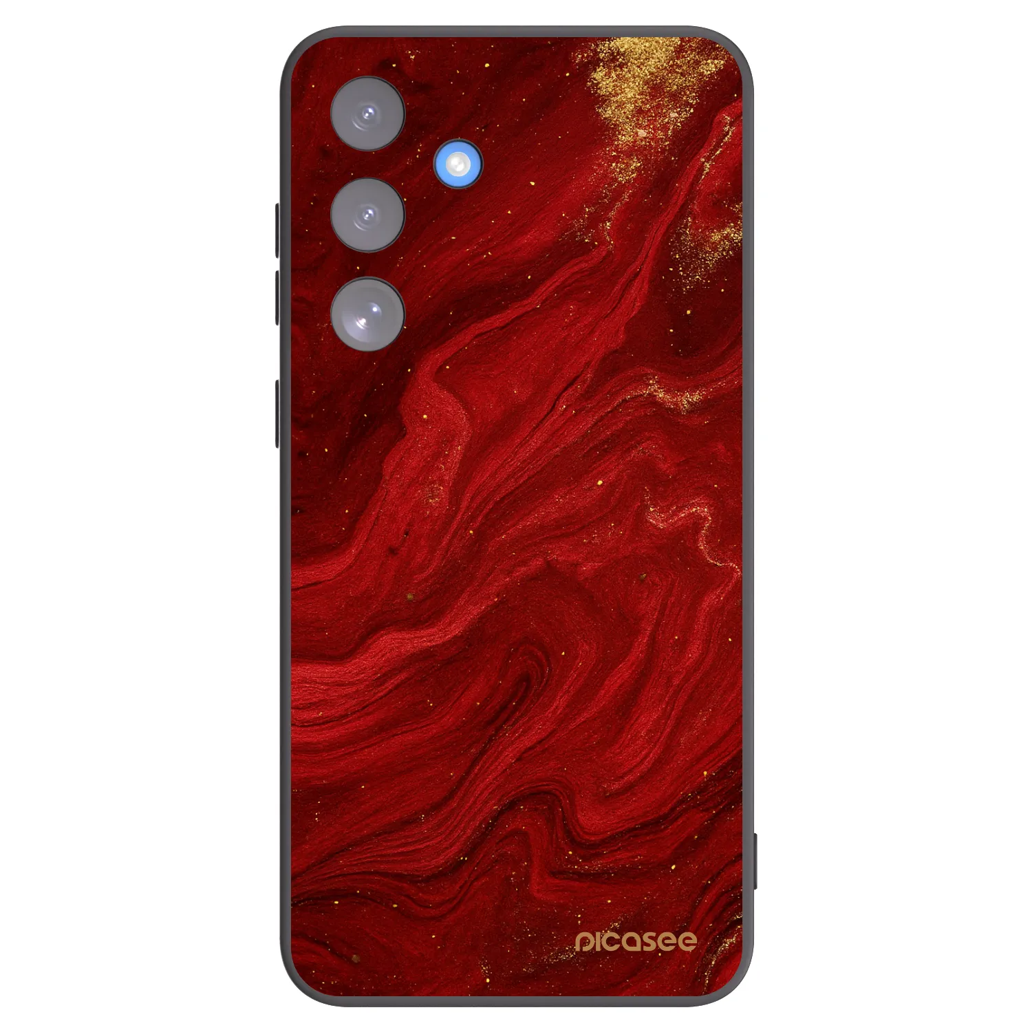Picasee silikonový černý obal pro Samsung Galaxy S25 FE 5G - Červená