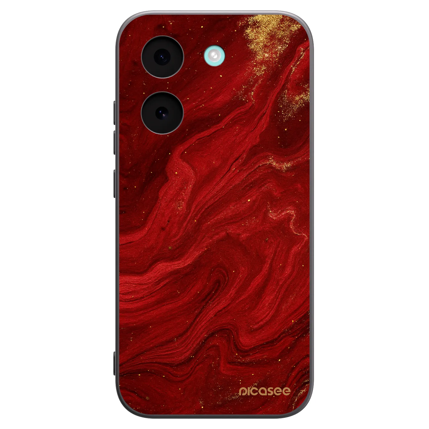 Picasee silikonový černý obal pro Xiaomi Poco X8 Pro - Červená