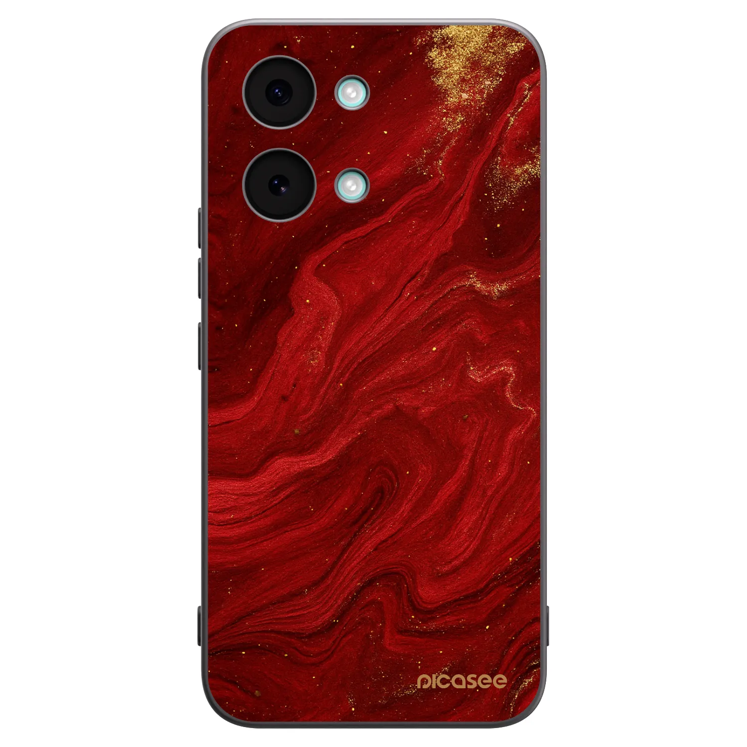 Picasee silikonový černý obal pro Xiaomi Poco X8 Pro Max - Červená