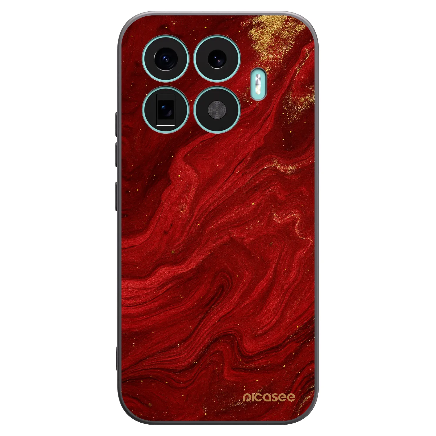 Picasee silikonový černý obal pro Xiaomi 17T - Červená