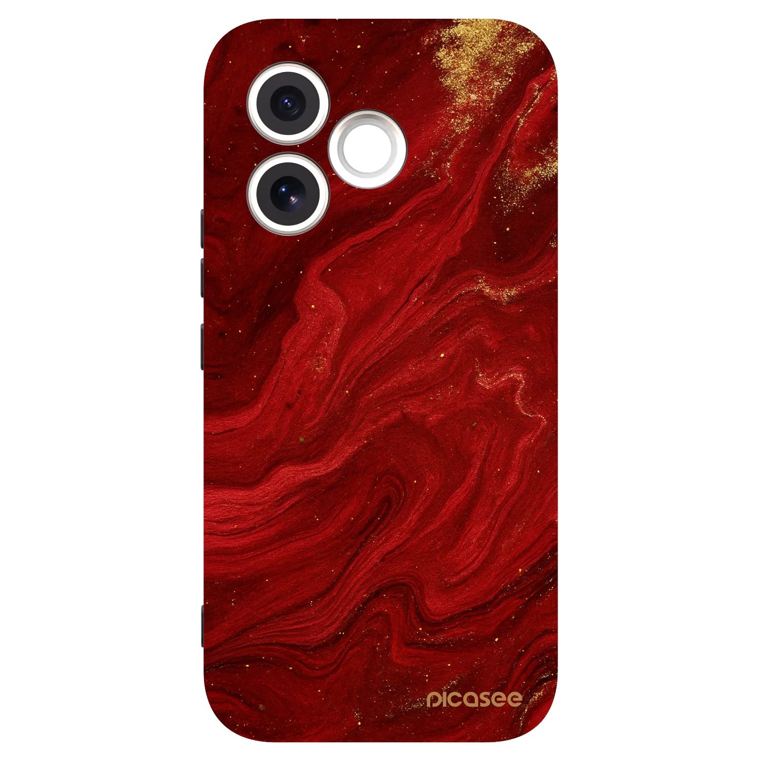 Picasee silikonový černý obal pro Honor 600 Lite - Červená