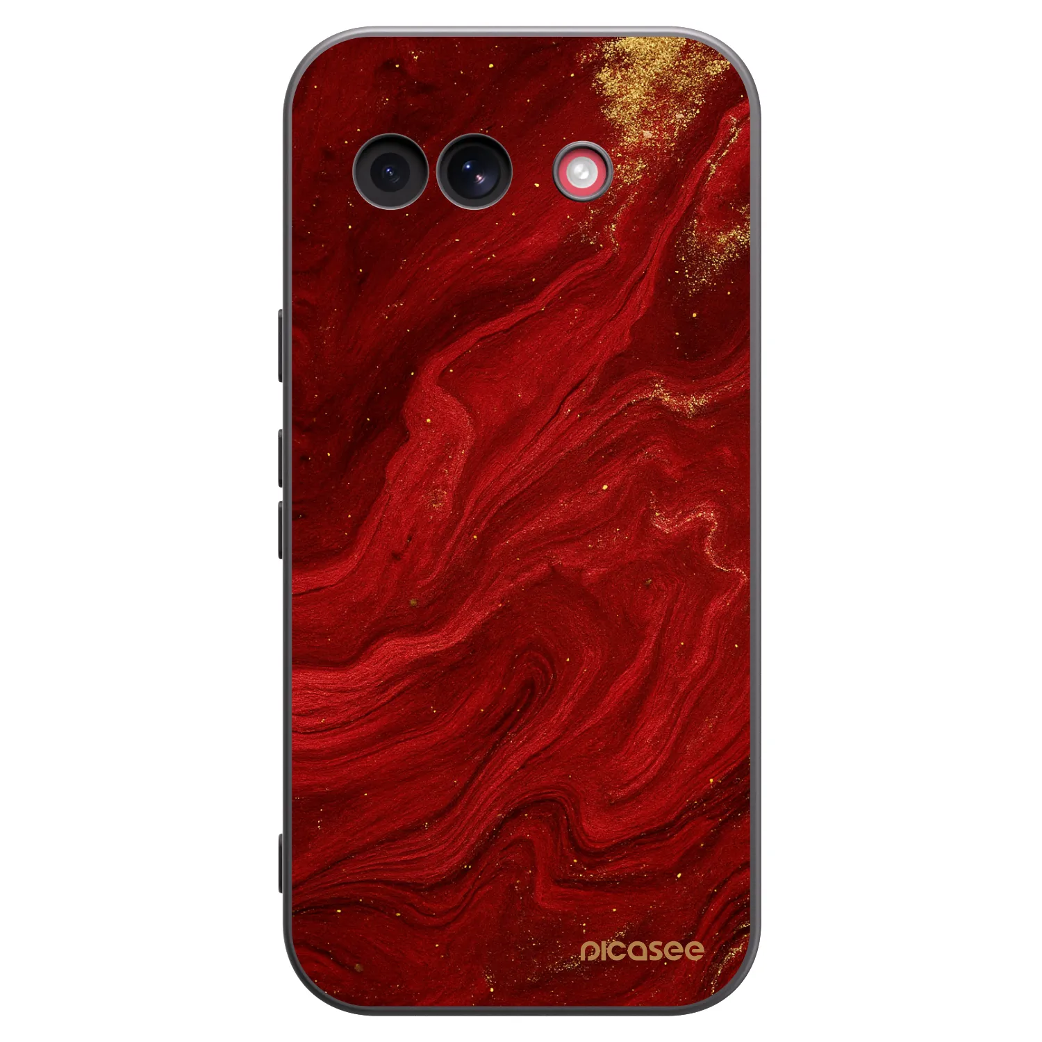 Picasee silikonový černý obal pro Google Pixel 10a - Červená