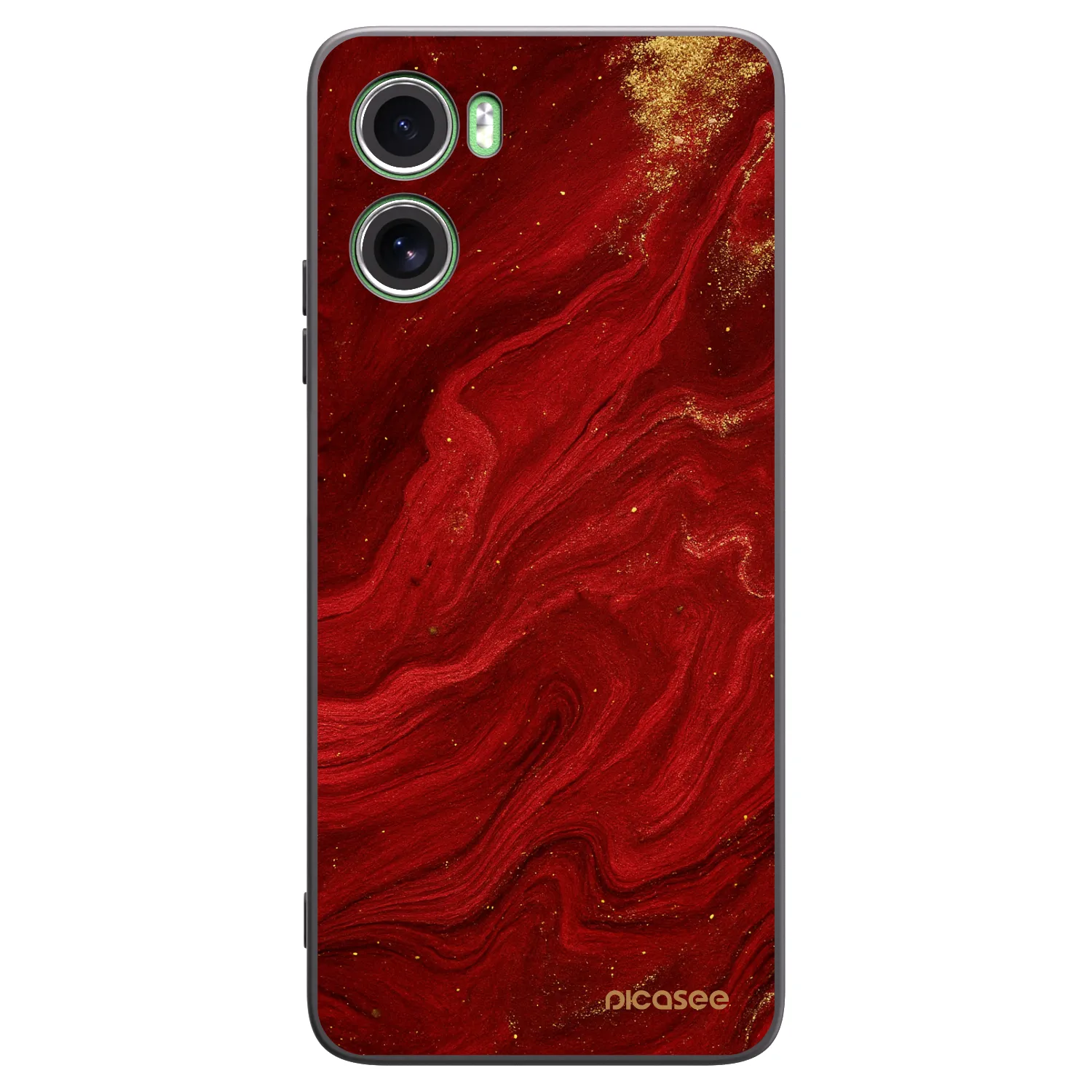 Picasee silikonový černý obal pro Motorola Moto G06 - Červená