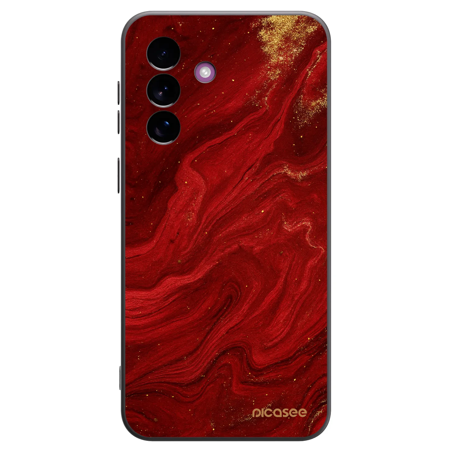 Picasee silikonový černý obal pro Samsung Galaxy A37 - Červená