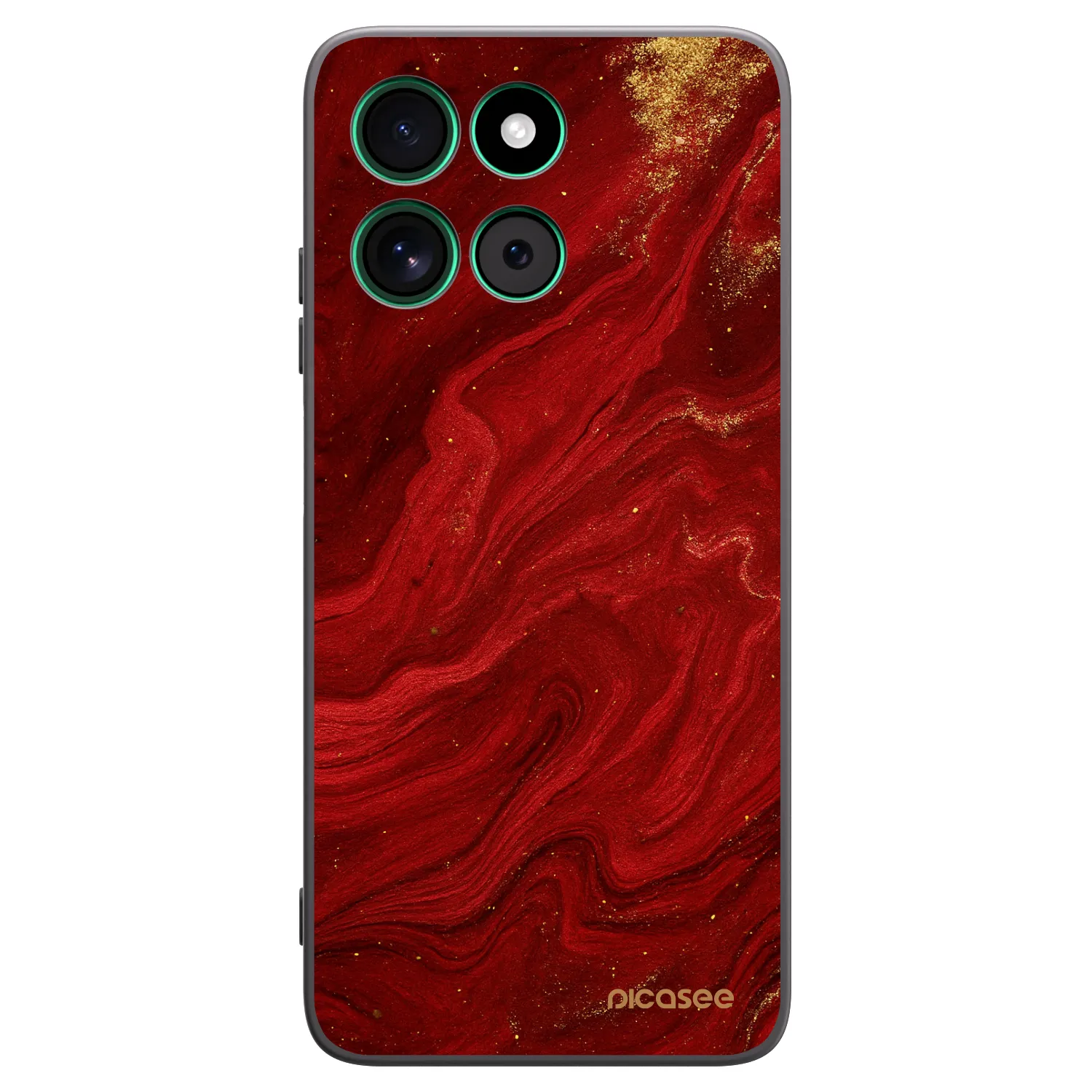 Picasee silikonový černý obal pro Motorola Moto G57 Power - Červená