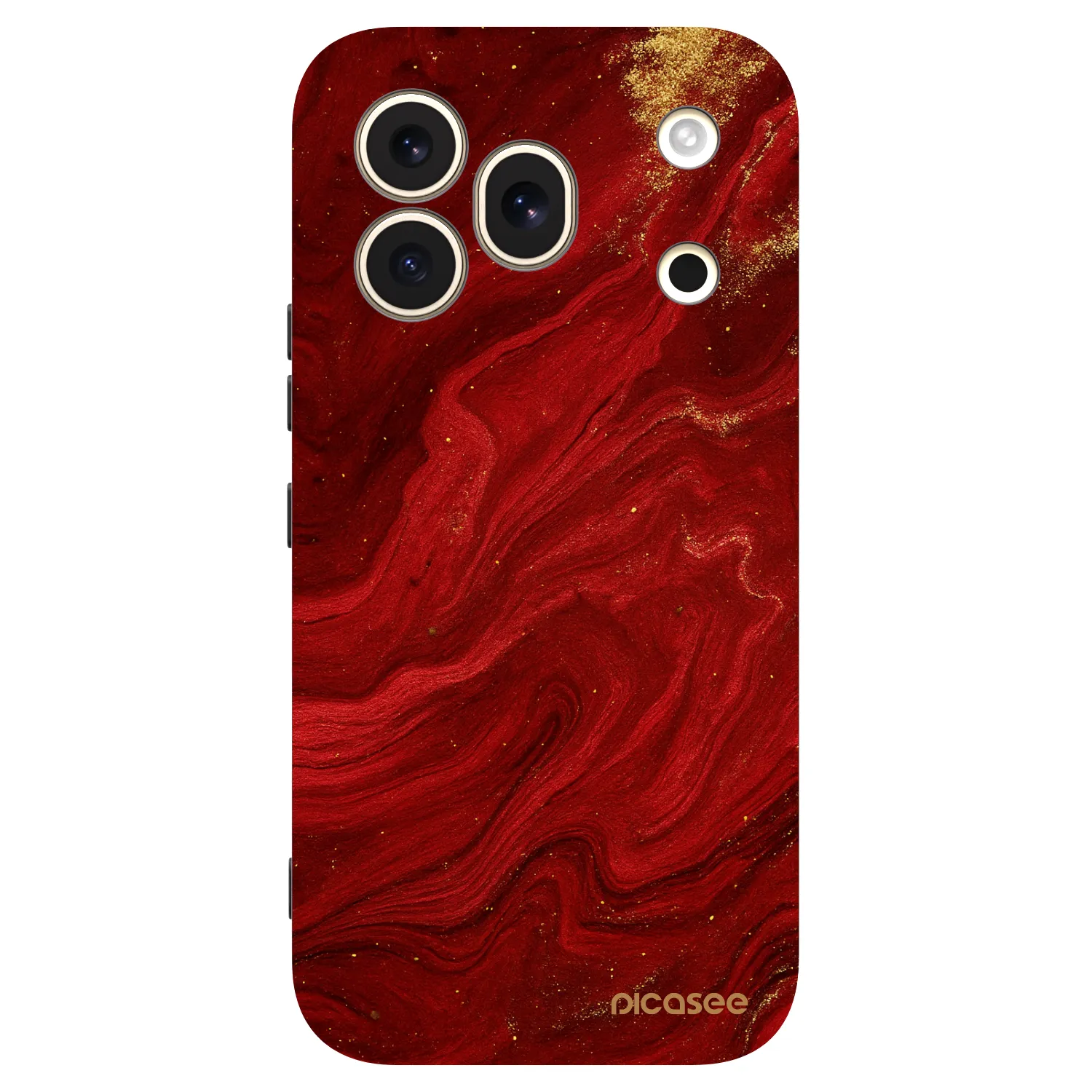 Picasee silikonový černý obal pro Honor 600 Pro - Červená