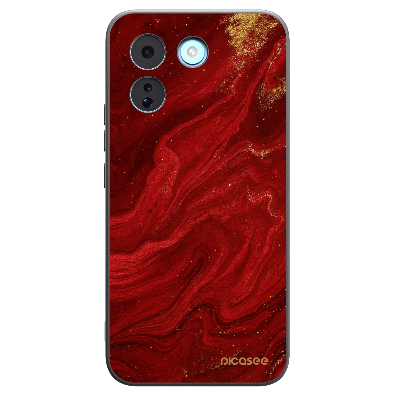 Picasee silikonový černý obal pro Xiaomi Redmi Note 17 Pro MAX 5G - Červená