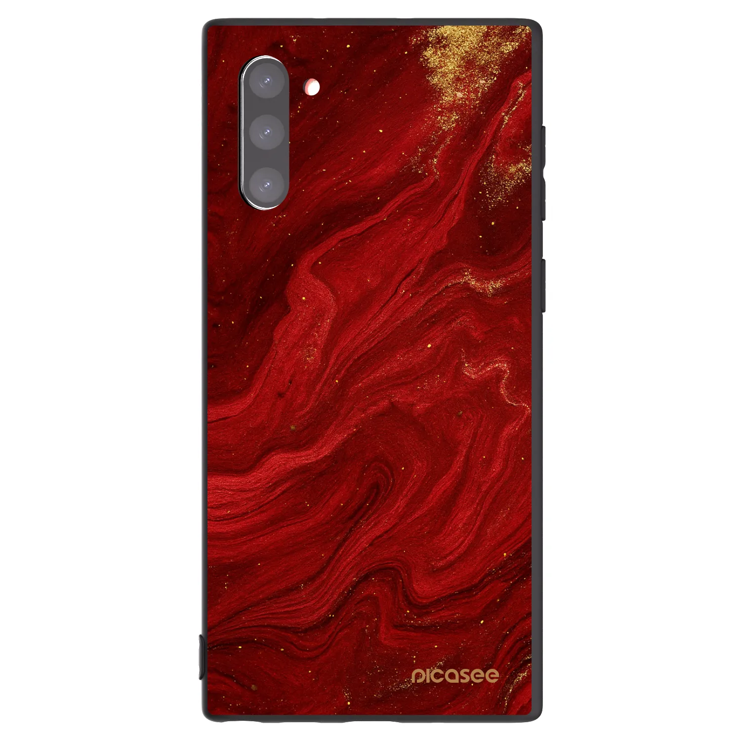 Picasee silikonový černý obal pro Samsung Galaxy Note 10 N970F - Červená
