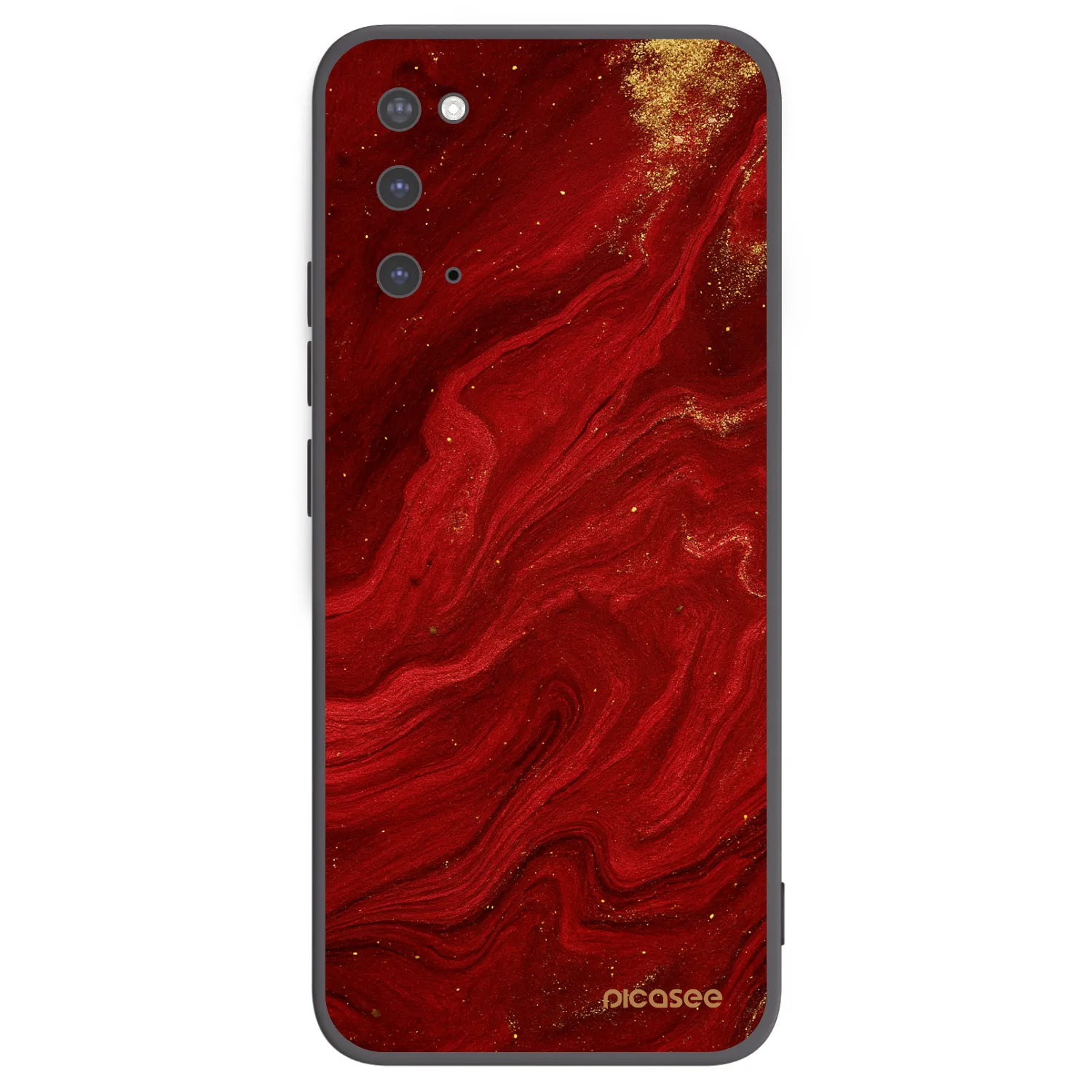 Picasee silikonový černý obal pro Samsung Galaxy S20 G980F - Červená