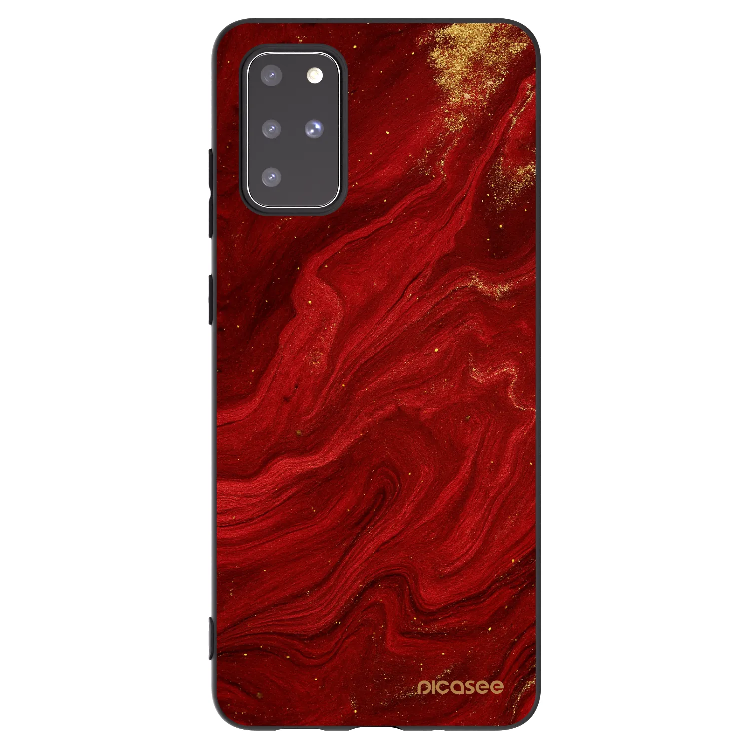 Picasee silikonový černý obal pro Samsung Galaxy S20+ G985F - Červená