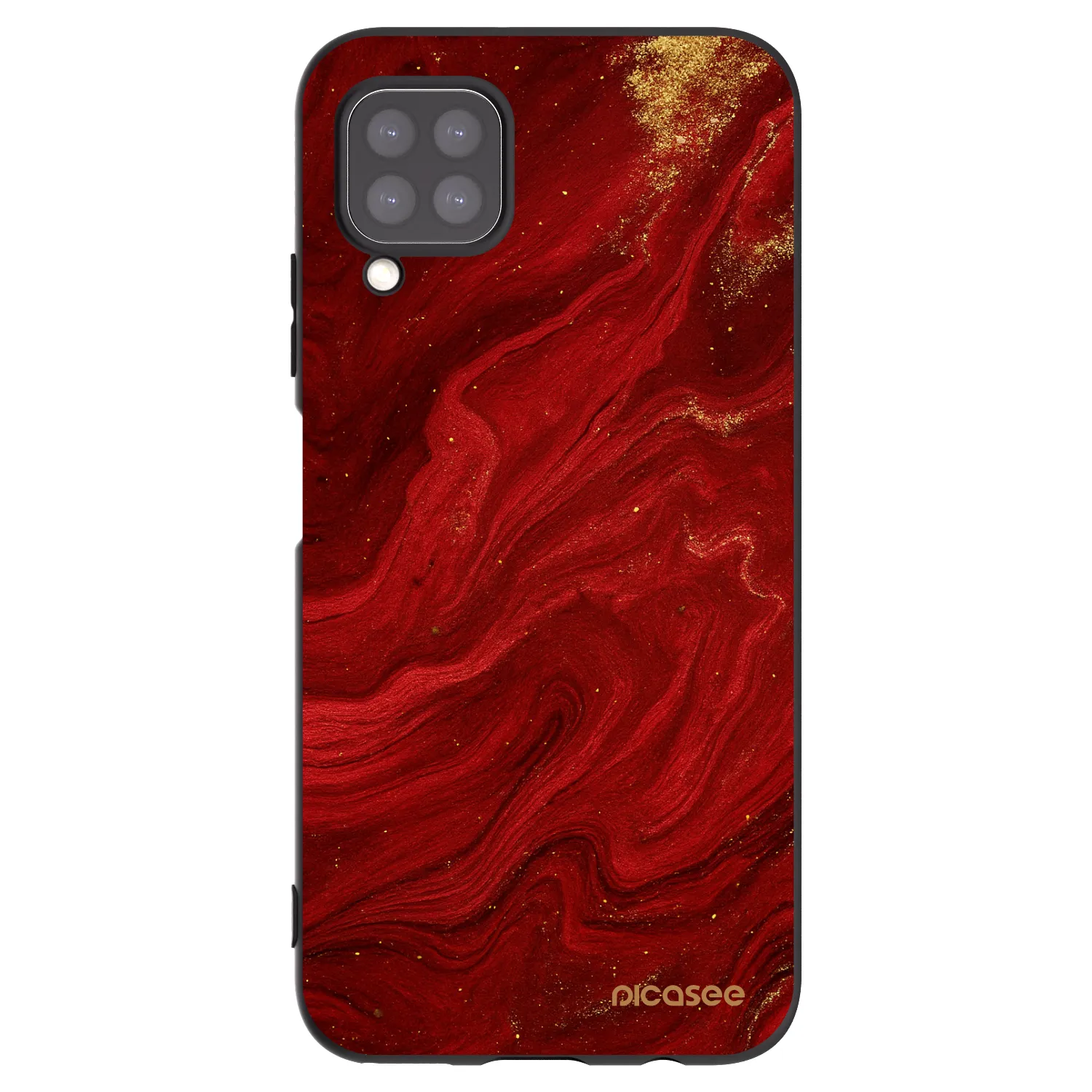 Picasee silikonový černý obal pro Huawei P40 Lite - Červená