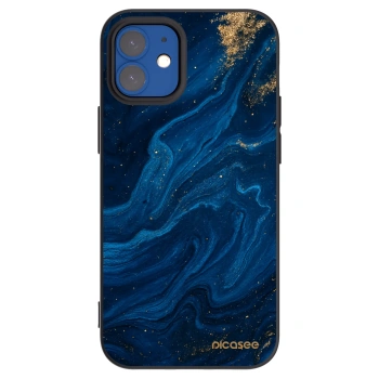 Picasee silikonový černý obal pro Apple iPhone 12 mini - Blue