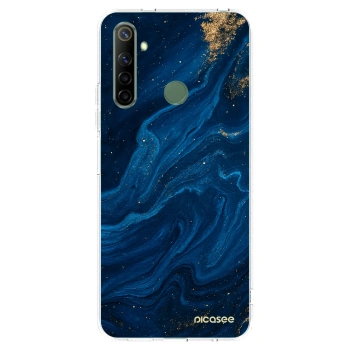 Picasee silikonový průhledný obal pro Realme 6i - Blue