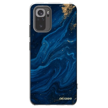 Picasee silikonový průhledný obal pro Xiaomi Redmi Note 10S - Blue