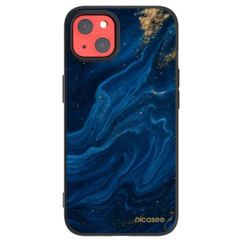 Picasee silikonový černý obal pro Apple iPhone 13 - Blue