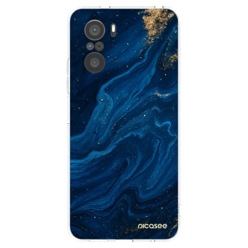 Picasee silikonový průhledný obal pro Xiaomi Poco F3 - Blue