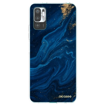 Picasee silikonový průhledný obal pro Xiaomi Redmi Note 10 5G - Blue
