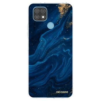 Picasee silikonový průhledný obal pro Realme C21 - Blue
