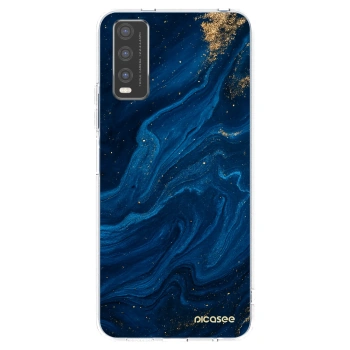 Picasee silikonový průhledný obal pro Vivo Y20s - Blue