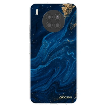 Picasee silikonový průhledný obal pro Huawei Nova 8i - Blue