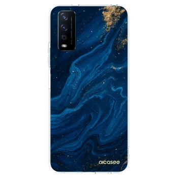 Picasee silikonový průhledný obal pro Vivo Y11s - Blue