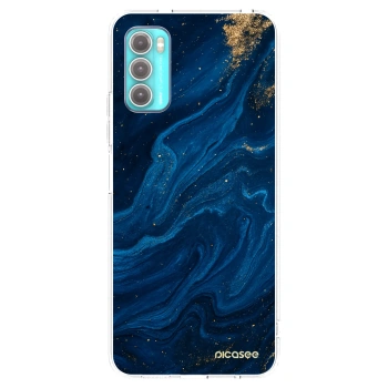 Picasee silikonový průhledný obal pro Motorola Moto G60 - Blue