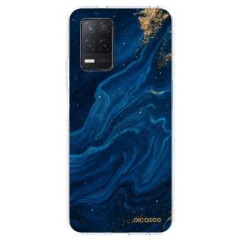 Picasee silikonový průhledný obal pro Realme 8 5G - Blue
