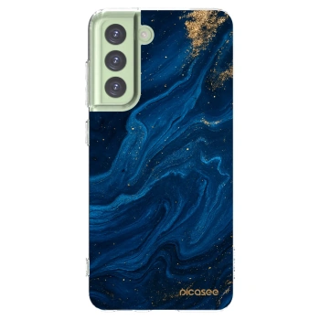 Picasee silikonový průhledný obal pro Samsung Galaxy S21 FE 5G - Blue