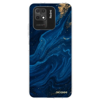 Picasee silikonový průhledný obal pro Xiaomi Redmi 10C - Blue