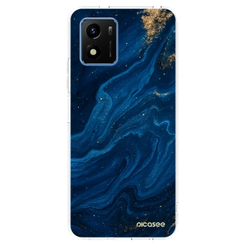 Picasee silikonový průhledný obal pro Vivo Y01 - Blue