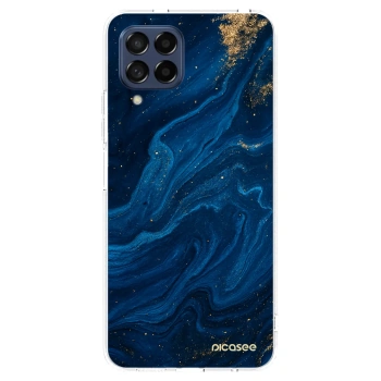 Picasee silikonový průhledný obal pro Samsung Galaxy M53 5G - Blue