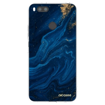 Picasee silikonový průhledný obal pro Xiaomi Redmi A1 - Blue