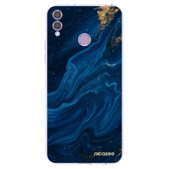 Picasee silikonový průhledný obal pro Honor 8X - Blue