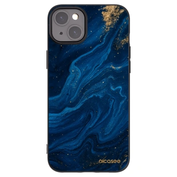 Picasee silikonový černý obal pro Apple iPhone 15 Plus - Blue