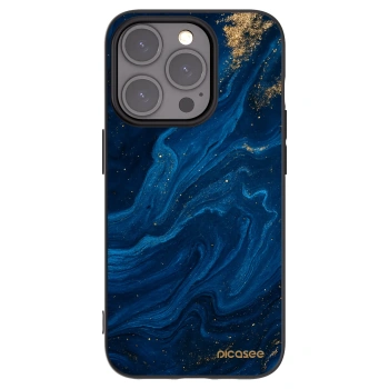 Picasee silikonový černý obal pro Apple iPhone 15 Pro - Blue