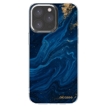 Picasee silikonový průhledný obal pro Apple iPhone 15 Pro Max - Blue