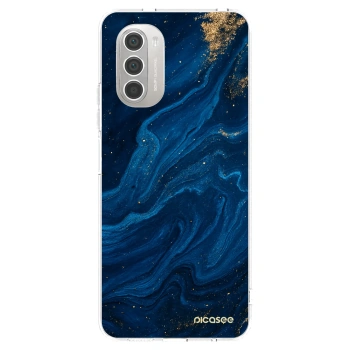 Picasee silikonový průhledný obal pro Motorola Moto G51 - Blue