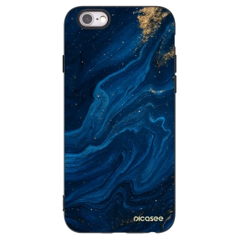 Picasee silikonový černý obal pro Apple iPhone 6/6S - Blue