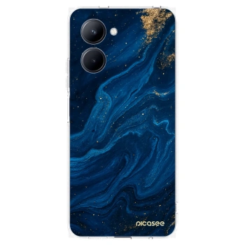 Picasee silikonový průhledný obal pro Realme C33 (2023) - Blue
