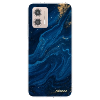 Picasee silikonový průhledný obal pro Motorola Moto G53 5G - Blue