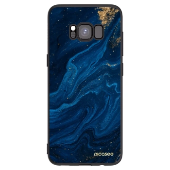 Picasee silikonový černý obal pro Samsung Galaxy S8 G950F - Blue