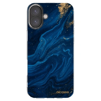 Picasee silikonový průhledný obal pro Apple iPhone 16 Plus - Blue