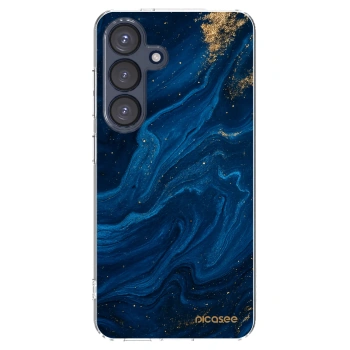 Picasee silikonový průhledný obal pro Samsung Galaxy S25 5G - Blue