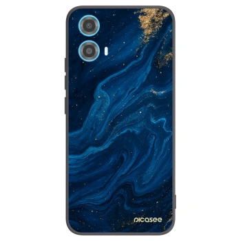 Picasee silikonový černý obal pro Motorola Moto G34 5G - Blue