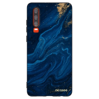 Picasee silikonový černý obal pro Huawei P30 - Blue
