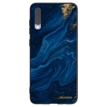 Picasee silikonový černý obal pro Samsung Galaxy A70 A705F - Blue