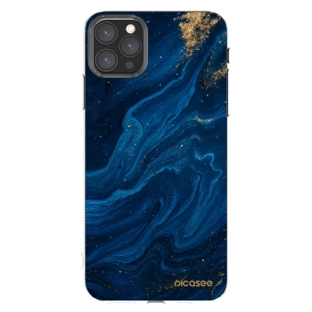 Picasee silikonový průhledný obal pro Apple iPhone 11 Pro Max - Blue